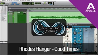 Video thumbnail for Clearmountain's Phases Plugin by Apogee - Fender Rhodes Flanger - "Good Times" by Apogee Electronics