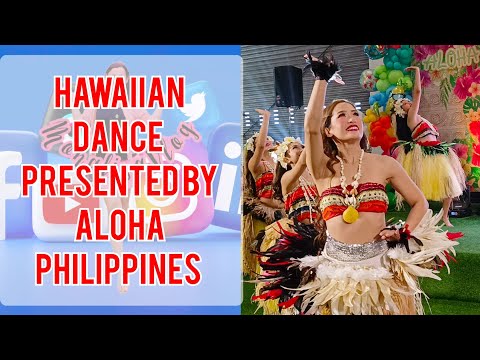 Dancing Tahitian dance lead by Miss Karen Navarrete Anton