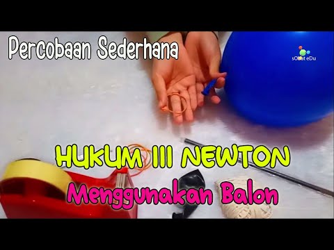 IPA FISIKA : Percobaan Hukum III Newton (Eksperimen Praktik Praktikum Sederhana)