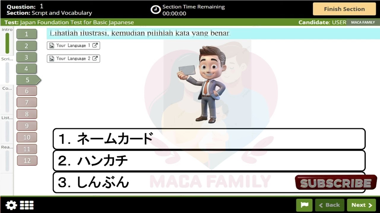 LATIHAN SOAL JFT SOAL SCRIPT AND VOCABULARY #sora