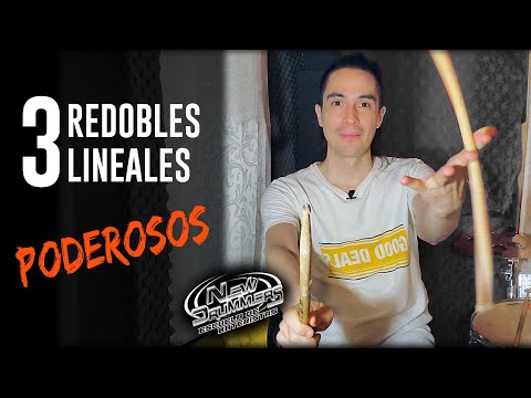 3 REDOBLES LINEALES fáciles y PODEROSOS - Clases de batería con @davidadrian