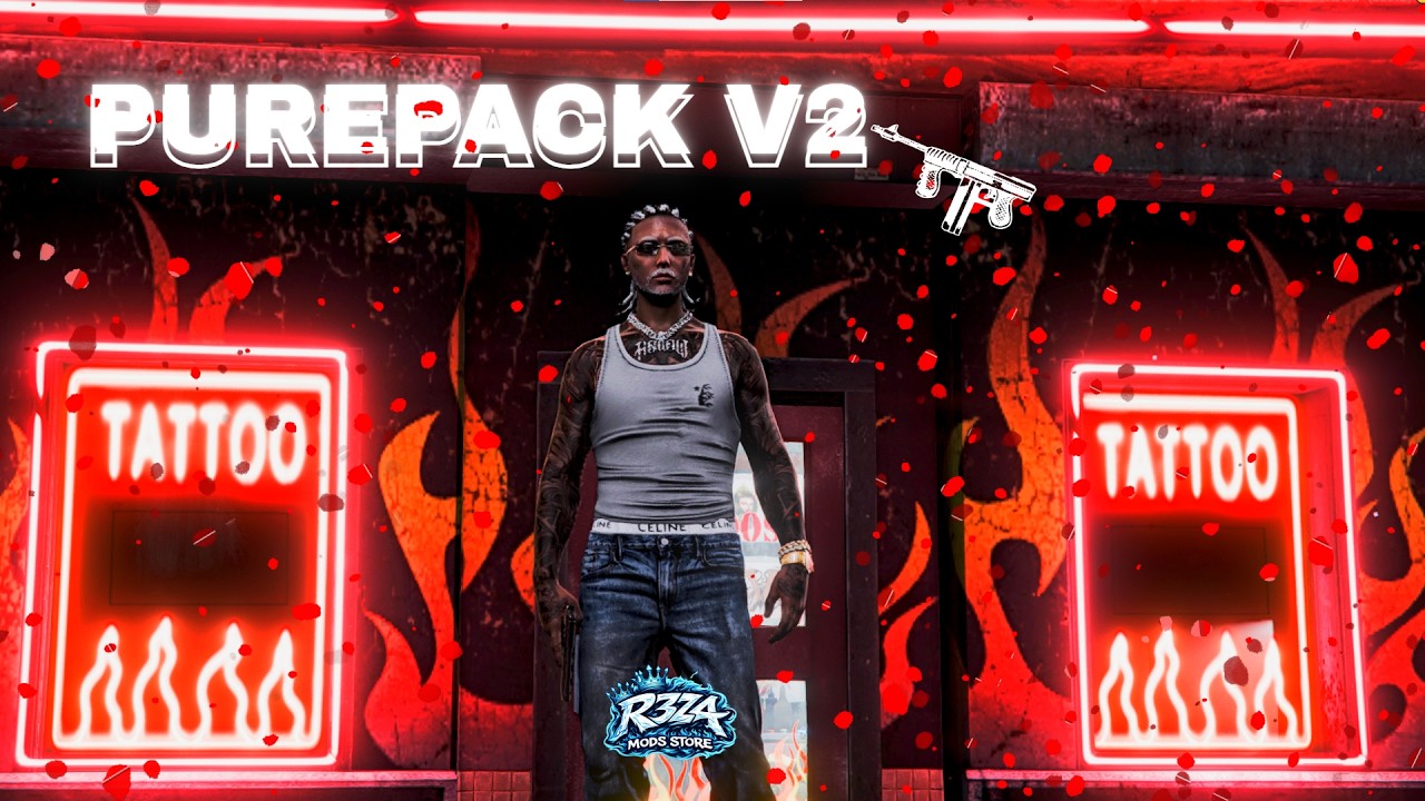 GTA V MODS GRAPHIC PACK PUREPACK v2 #RealisticGraphics #GTAVMods #fivem