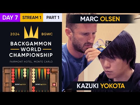 Backgammon World Championship 2024 - DAY 7, Stream 1 P1 - High Roller Semis & Main Undefeated Semis