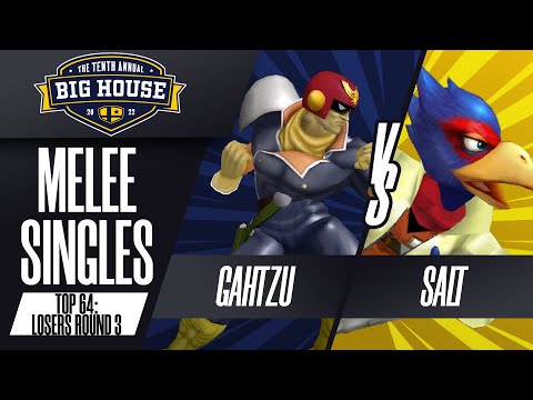 Gahtzu vs Salt - Melee Singles Top 64: Losers R3 - The Big House 10 | Cpt Falcon vs Falco