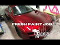 MAZDA RX7 painted in Mazda 46V Crystal Soul Red