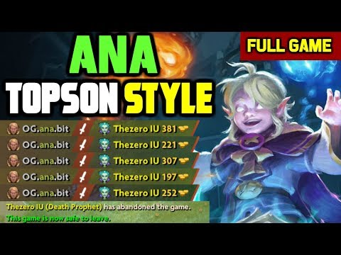 Ana QW Invoker Persona gameplay - 19 min GG in SEA Server with friends