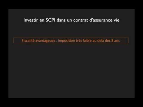 Assurance vie SCPI