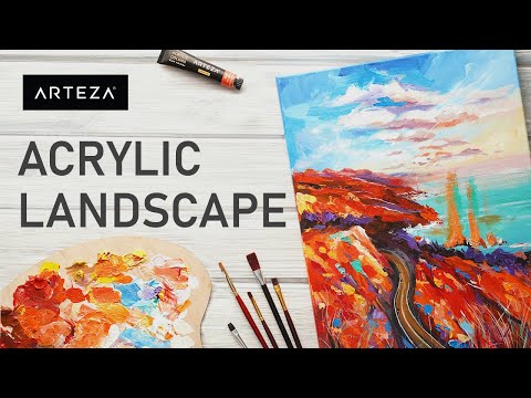 14 Tips For Acrylic Landscape Painting | Easy Tutorial