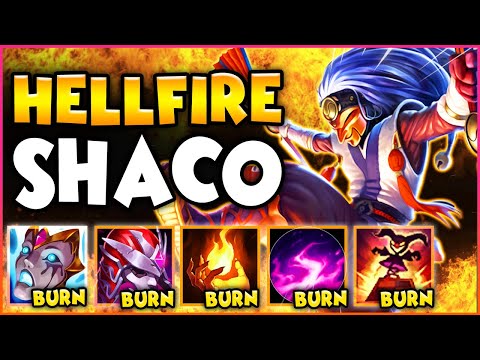 HELLFIRE SHACO MELTS YOU WITH DOTS (5 BURNS) - League of Legends