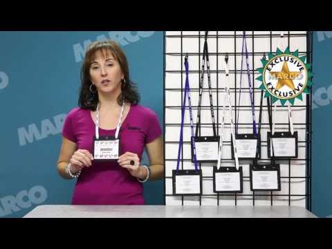 Logo Neck Wallets - Badge/Cord Combo ID Pouches - MARCO