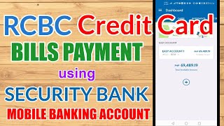How to Pay Credit Card using Security Bank Online!