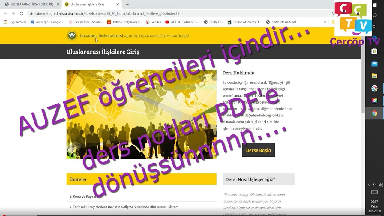 AUZEF ders notları... PDF olarak indirme... AUZEF ders notlarınız KİTAP olsun...