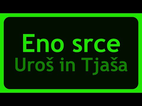 Uroš in Tjaša - Eno srce (Duet - Karaoke)