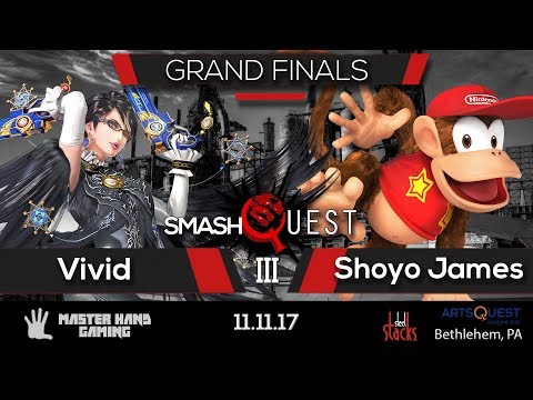 SmashQuest 3 - Vivid (Lucario, Bayo) vs. Shoyo James (Diddy Kong) - Grand Finals