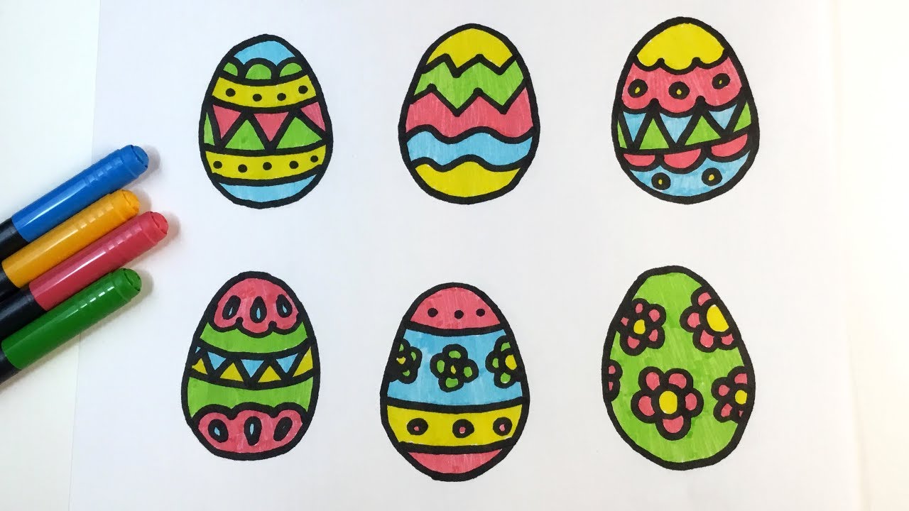 let's draw Easter eggs! Easter eggs pattern ideas