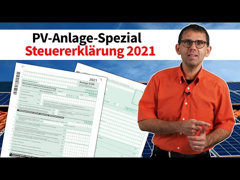 Tax return 2021 (income tax and VAT) for photovoltaic system (PV system/solar system), tax adviso...