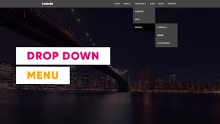 Menu Drop Down Responsivo - apenas HTML e CSS - Code BR