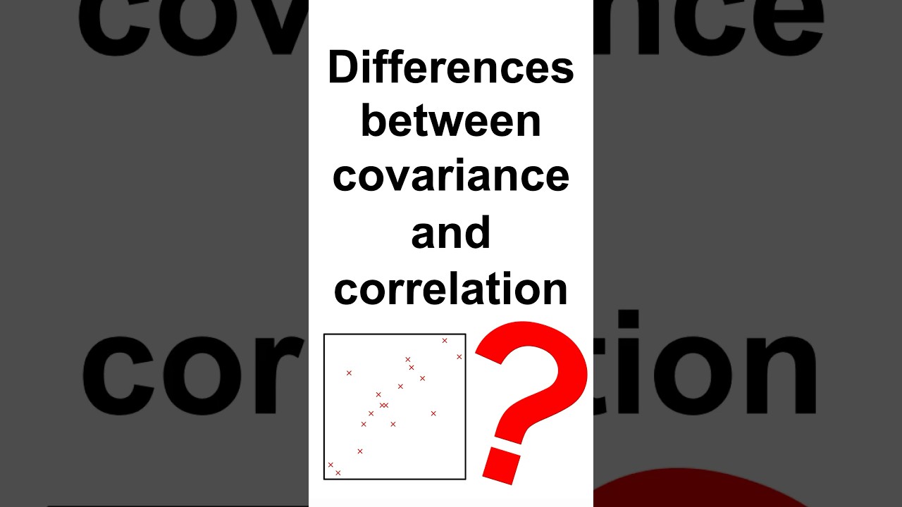 Covariance vs correlation #machinelearning #statistics #datascience #deeplearning #maths