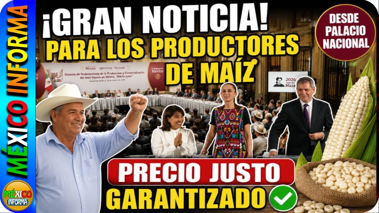 MIRA LO QUE ESTA PASANDO EN PALACIO NACIONAL. GRAN NOTICIA PARA LOS PRODUCTORES DE MAÍZ.