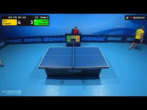 11:35 Ihor Trydukh - Serhii Zavinskyi 25.09.2023 TT Euro.Cup  Ukraine Professional. TABLE 3