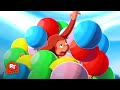 Curious George Uh Oh George Floats Away On Balloons