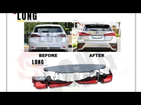 lexus ct200 convert f sport facelift tail lamp rear lamp tail light set with garnish