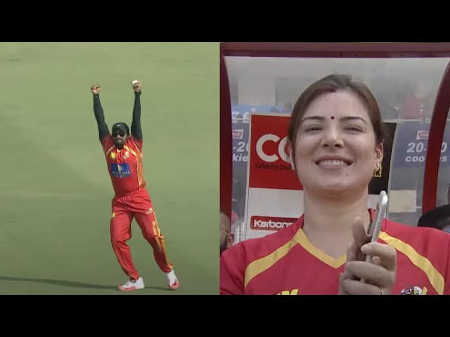 Sai Dharam Tej’s Spectacular Catch Shocks Chennai Rhinos | Telugu Warriors | CCL Highlights