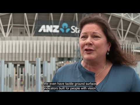Interviews with people discussing the various inclusions which have been seamlessly embedded into the environment of Sydney Olympic Park which has made it accessible and inclusive to all, and overall a wonderful user experience. 