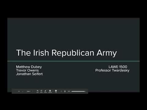 The Irish Republican Army Group Presentation