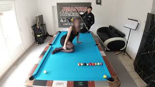 Maxence -Trick Shots Maxence JMASEM Delattre with cue ball Billiard spin Mass around Lina camera 2.!