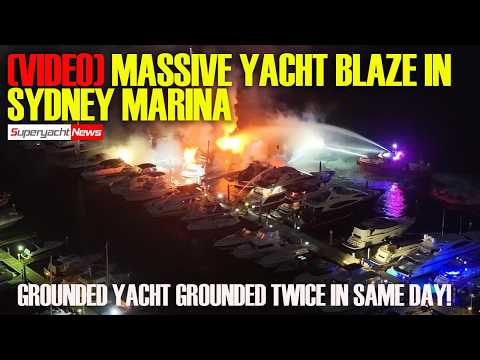 VIDEO: Massive Yacht Blaze in Sydney Marina, 3 Yachts Destroyed | Sy News Ep558