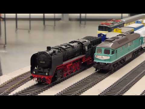 Spur1-Fahrtreffen 1/20 München - Kittel, Claas Xerion 5000, Echtdampflok Modellbahn-Fahrspaß 1:32