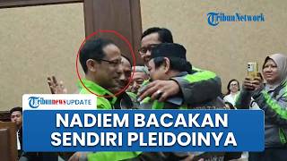 Nadiem Makarim Pakai Jaket Ojol 01 jelang Bacakan Pleidoi, Pendukung Kompak Kenakan Baju Putih