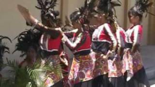 preview picture of video 'Welcome to the Ancient City of Butuan - dancers in the heat outside Butuan Airport'