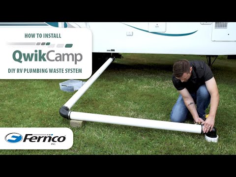 How to Install a QwikCamp RV Plumbing Waste System by Fernco | DIY RV Sewer Hookup