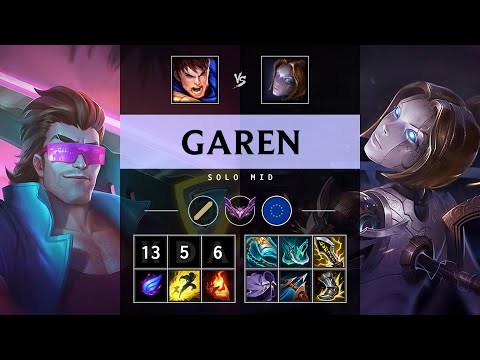 Garen Mid vs Orianna: Unstoppable - EUW Master Patch 14.22