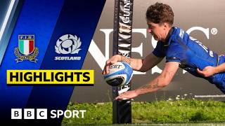 Scotland blown away as inspired Italy earn first win | Women's Six Nations Highlights | BBC Sport