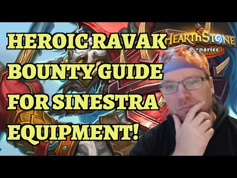 HEROIC Ravak Grimtotem Bounty - Sinestra Equipment (Hearthstone Mercenaries team comp deck guide)