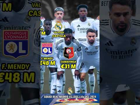 SQUAD REAL MADRID VS LOSC Lille UCL 2024 #realmadrid #bintangbola