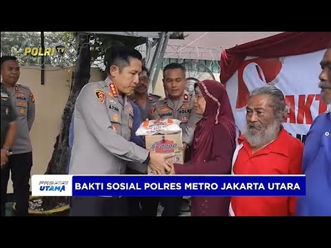 JELANG RAMADAN POLRES METRO JAKARTA UTARA GELAR BAKTI SOSIAL
