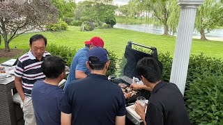 シカゴ三田会７月度月例ゴルフ＆BBQの様子