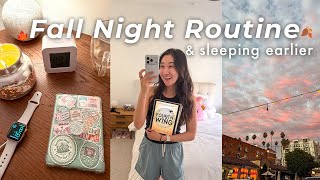 Fall Night Routine 2025: a very REALISTIC routine sleeping at 10pm