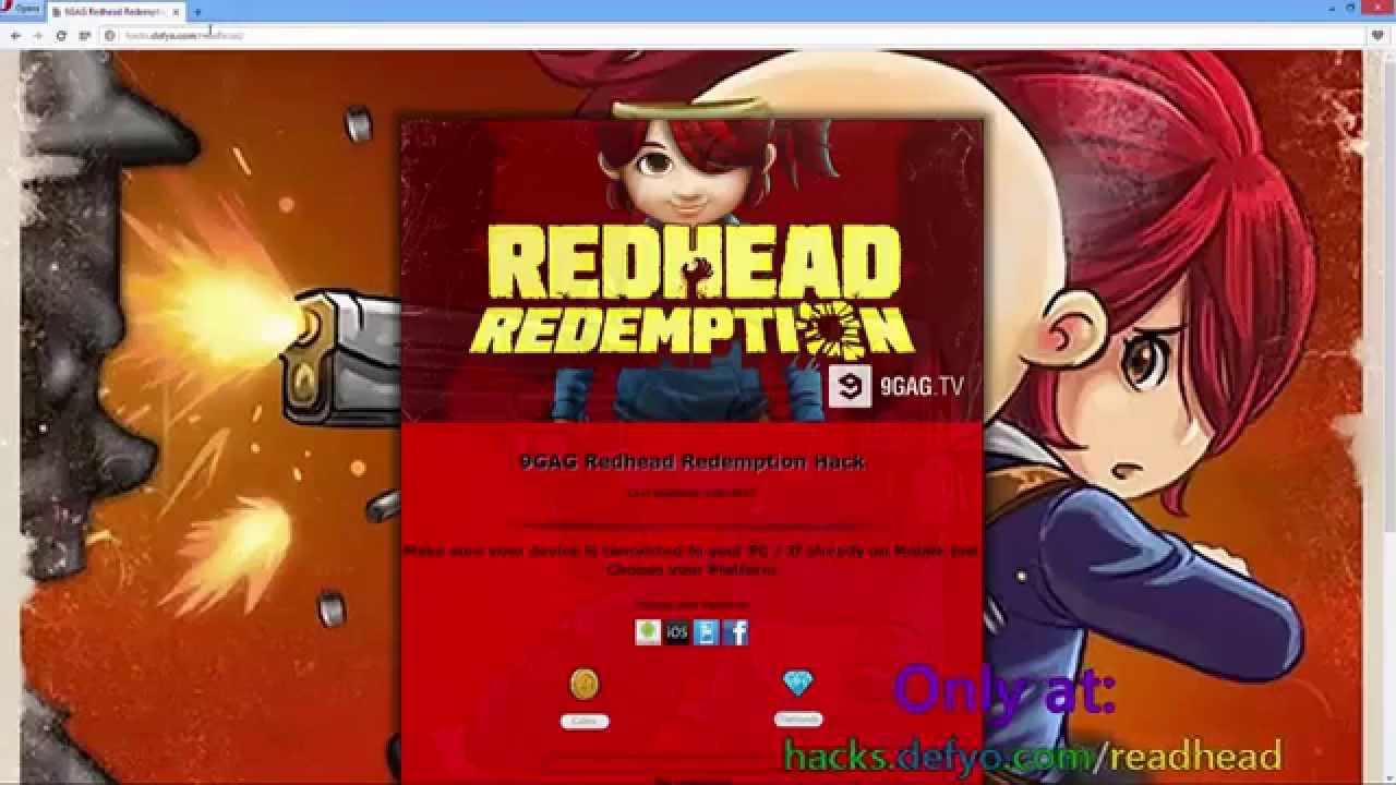Redhead Redemption  Hack   How to and PROOF of 9GAG Redhead Redemption Cheats WORKING