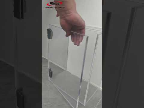 Premium 304 Stainless Steel Glass Door Hinges for Luxury Cabinets #temax  #GlassClamp