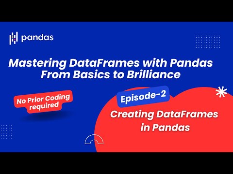 Episode-2 Method 2 Data Frame from dict - Smart Ways to Create df in Pandas 🐼📊 | Beginners Tutorial