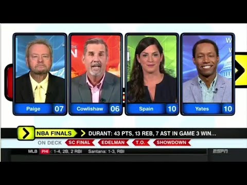 Around the Horn Today 06/07/2018 - Durant ; 43 PTS , 13 REB , 7 AST In Game 3 Win