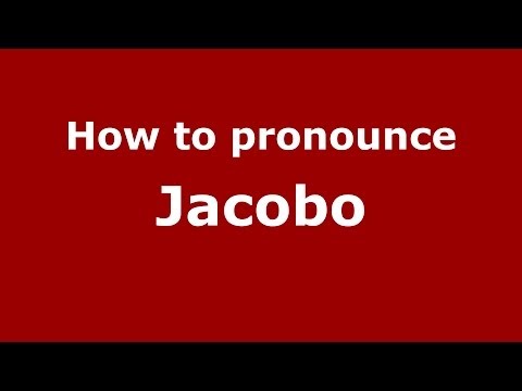 How to pronounce Jacobo