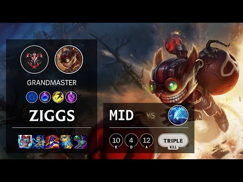 Ziggs Mid vs Anivia - EUW Grandmaster Patch 11.8