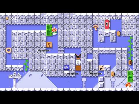 【One Screen Puzzle】お助けブラックパックン by #そら*( ´ ∀`)_ 🍄 Super Mario Maker 2 ✹Switch✹ #avw