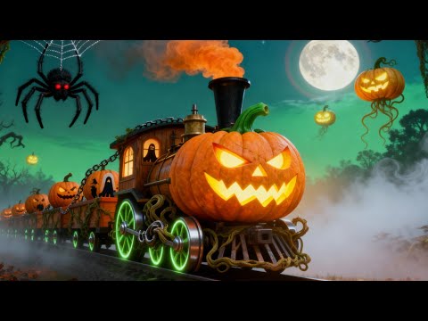 Spooky Pumkin Ghost Train: Halloween LEGO Build Adventure!